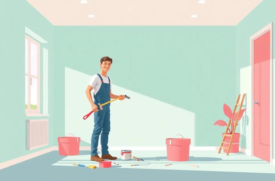 Intérieur rénové après travaux de peinture à Nogent-sur-Marne