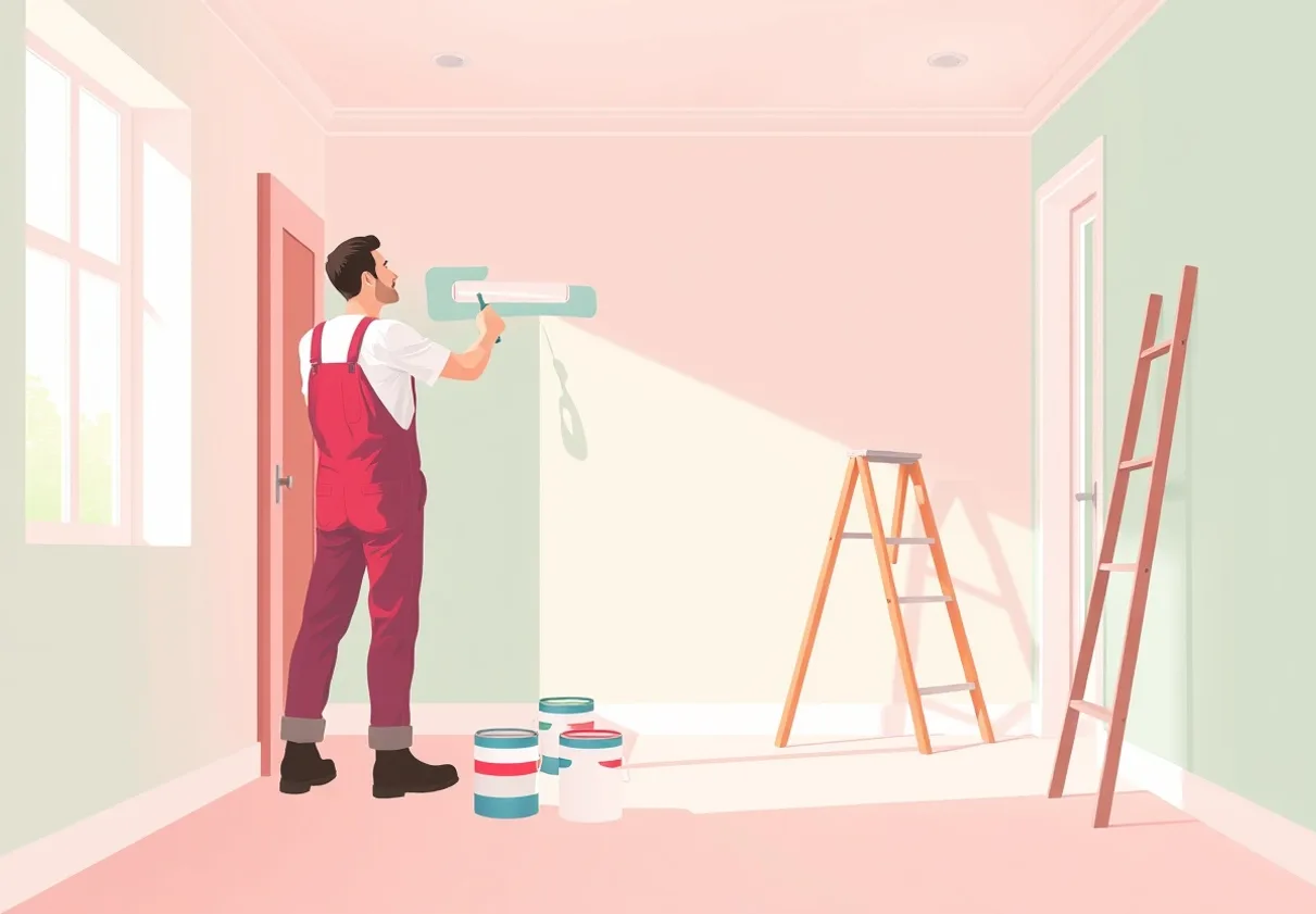Peintre Nogent-sur-Marne 94130 en intervention sur un chantier